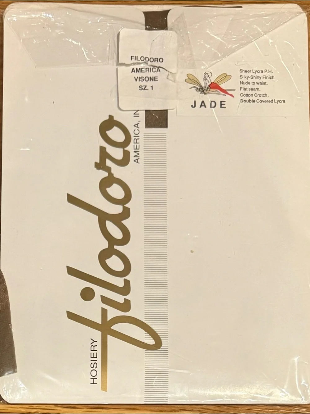 Vintage Lot (3) Filodoro Jade Hosiery NIP Control Shimmer Small & Sz 1 Italy